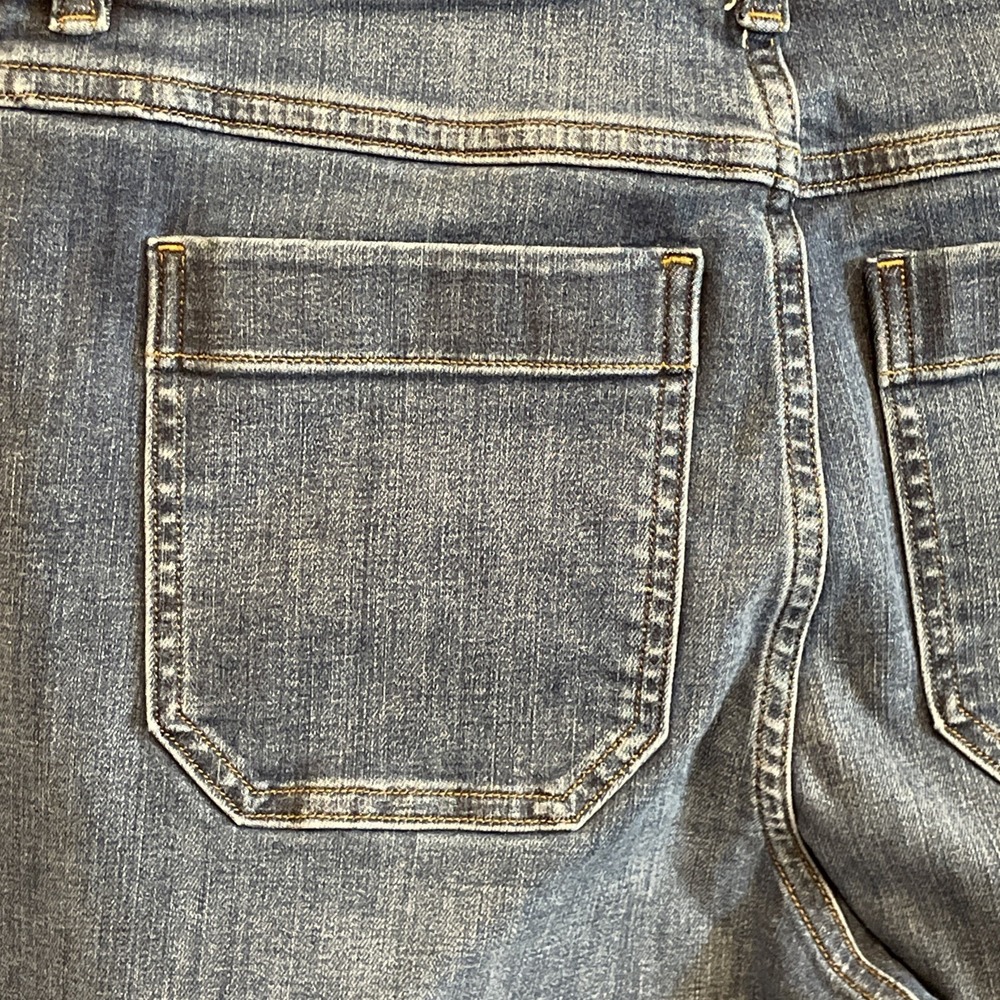 Spanx Air Essential Wide Leg High Rise Patch Pocket Jeans Pull-On Size M Stretch - Picture 14 of 16